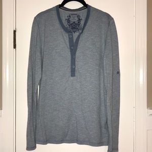 NWOT express marled henley